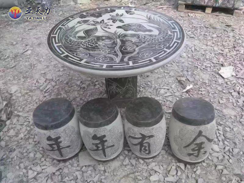 石材雕刻-石桌石椅石凳